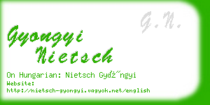 gyongyi nietsch business card